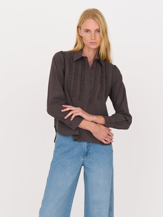 Amelia Shirt - Chocolate