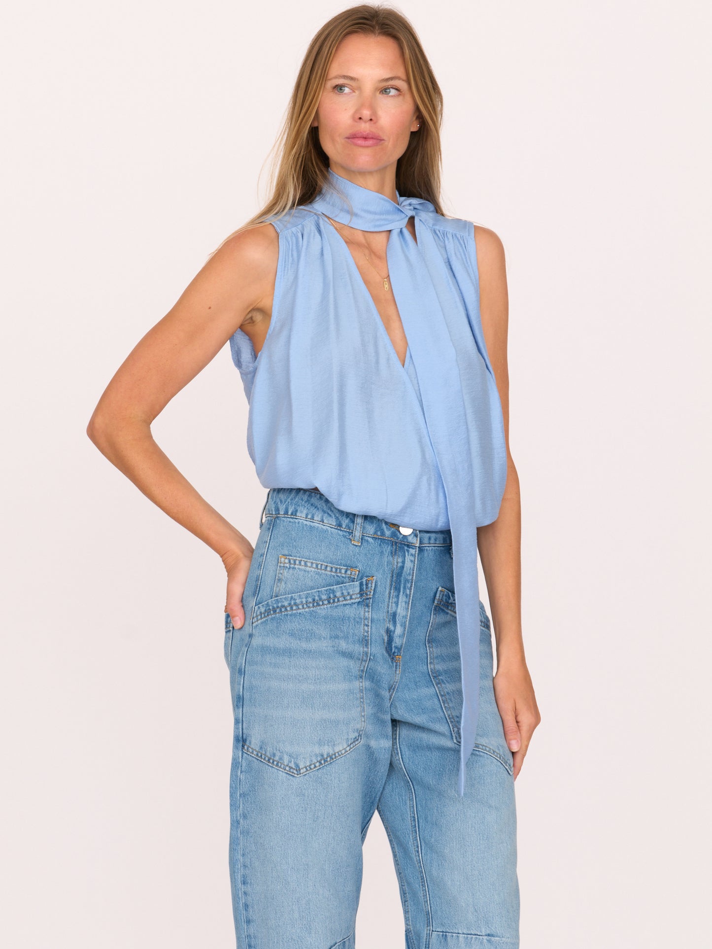 Amara Top - Blue