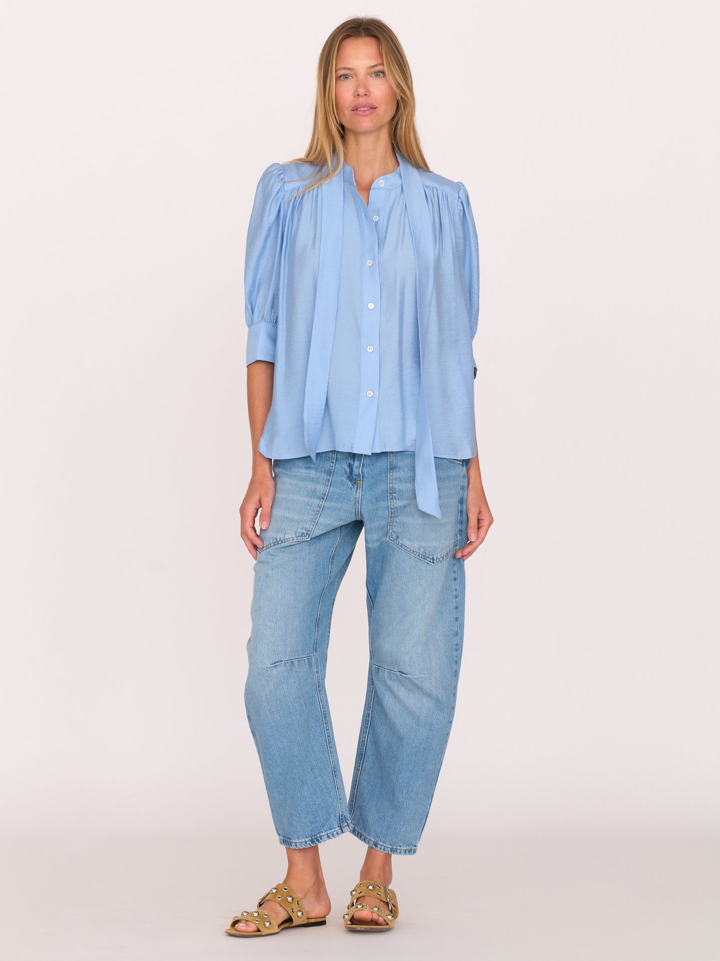 Dixie Shirt  - Blue Japanese Tercel