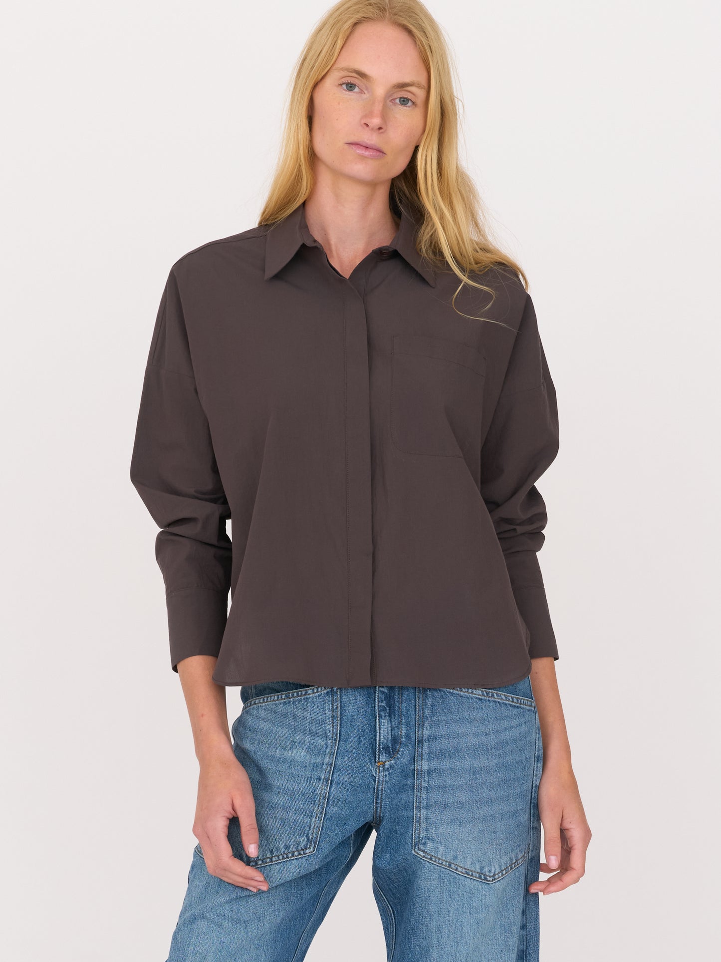 Esme Shirt — Chocolate