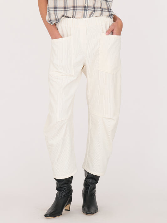 Travis Pant — Japanese Wide-Wale Corduroy White