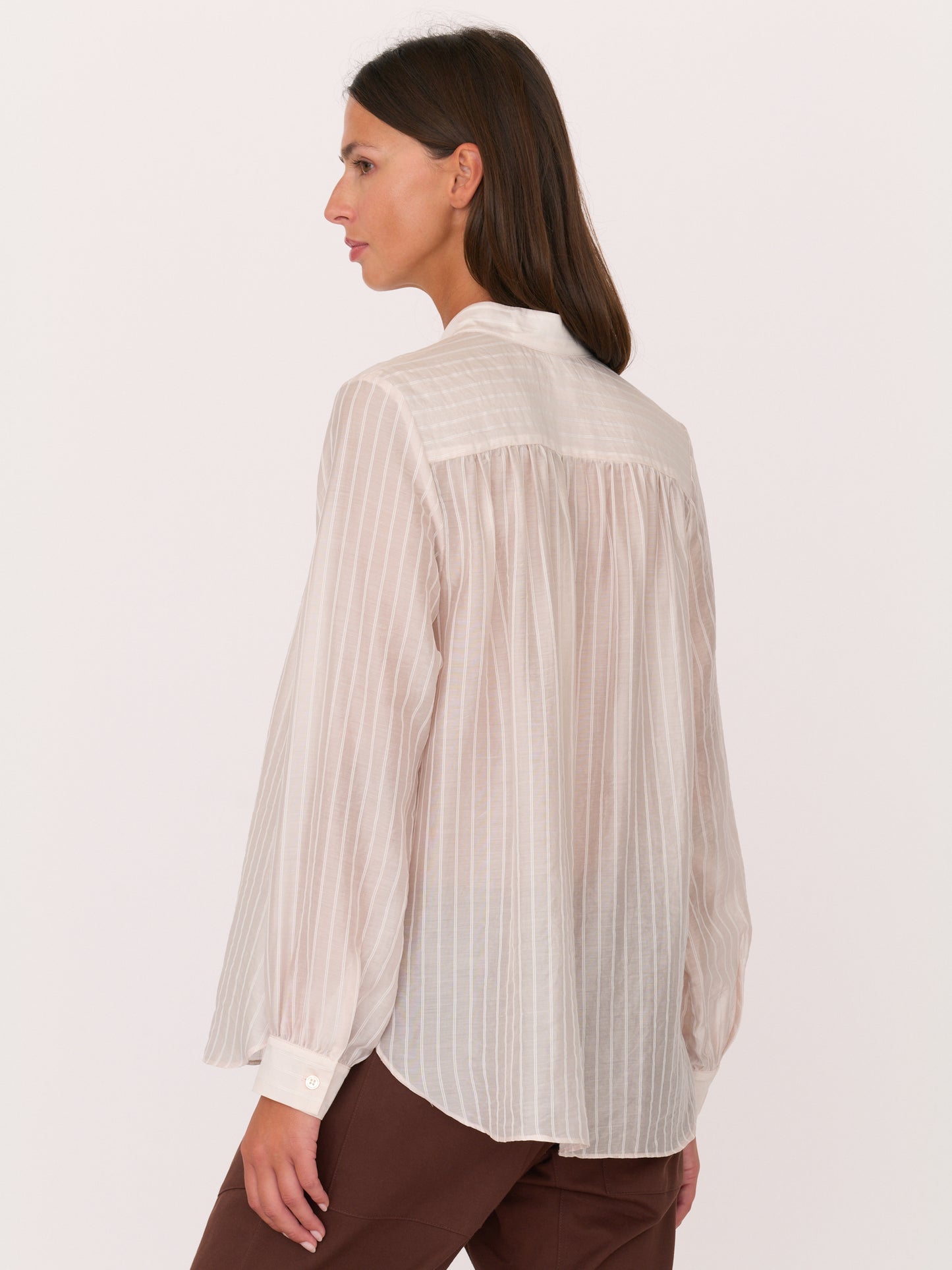 Sutton Shirt - Blush Stripe