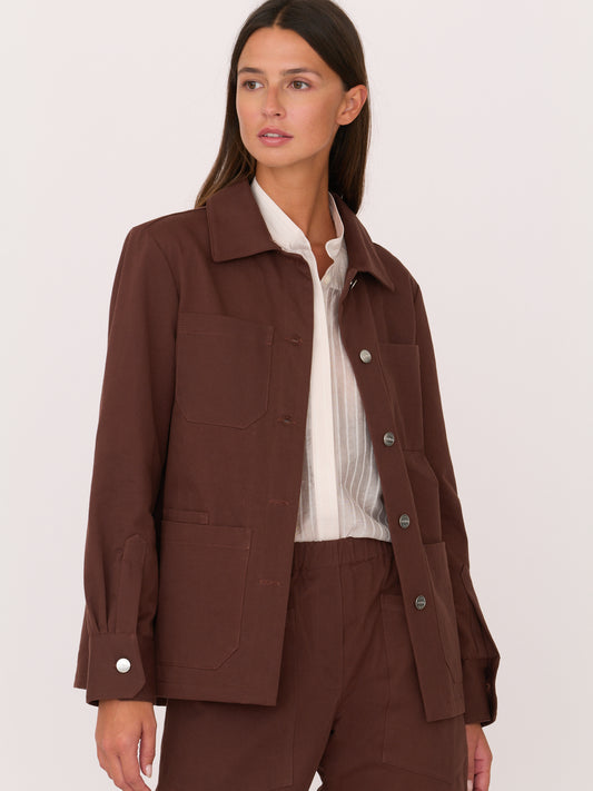 Brea Jacket— Chocolate Brown