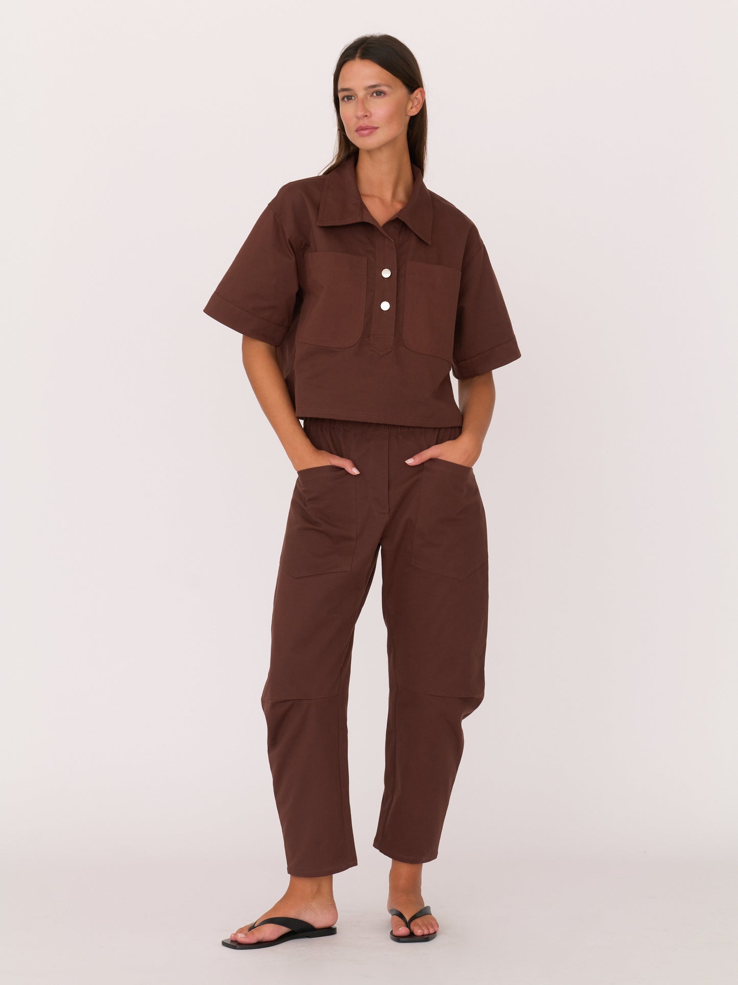 Jane Shirt - Chocolate Brown