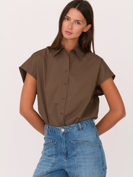 Felicity Shirt - Chocolate Brown