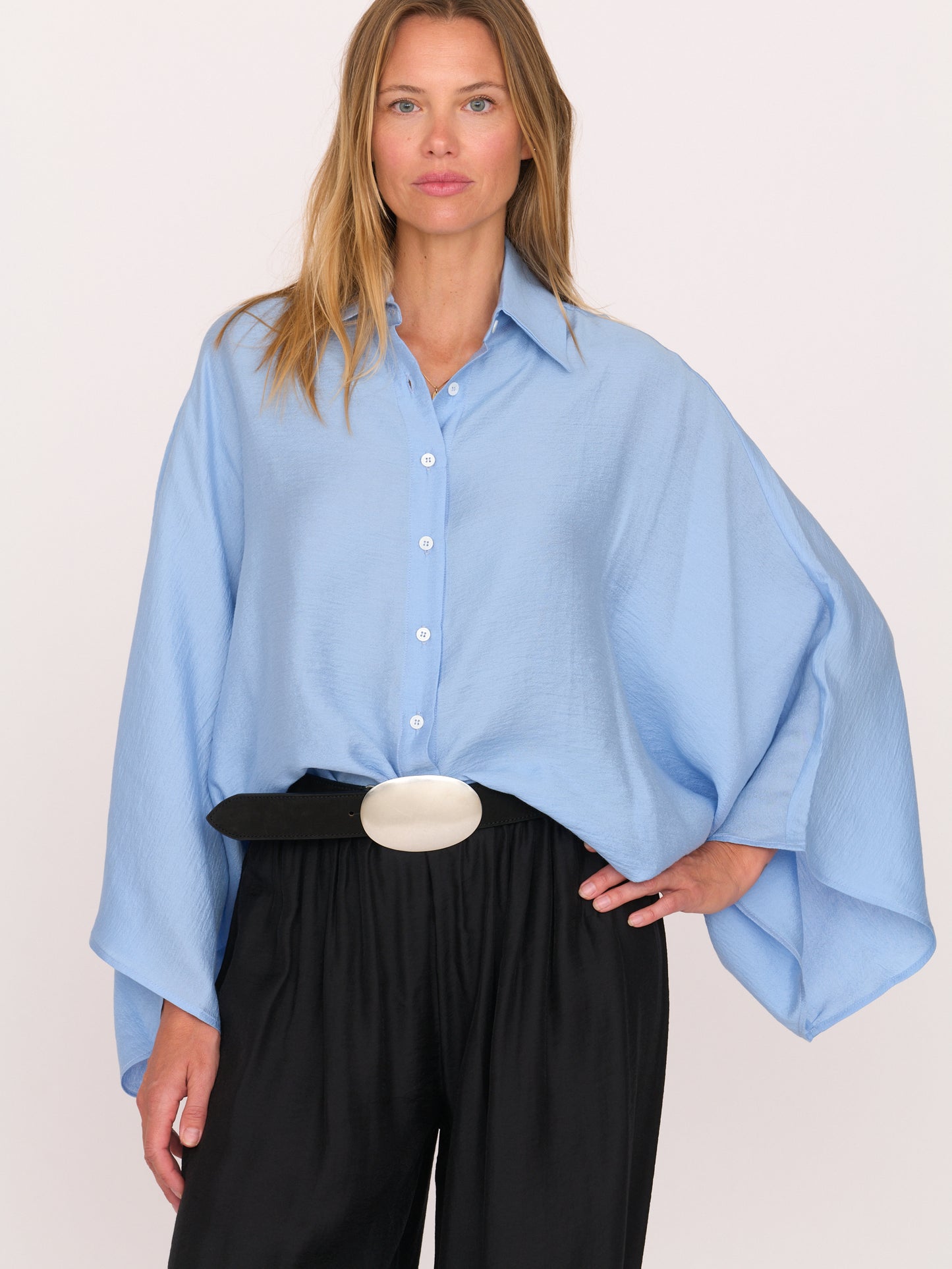 Lois Shirt - Blue Tencel
