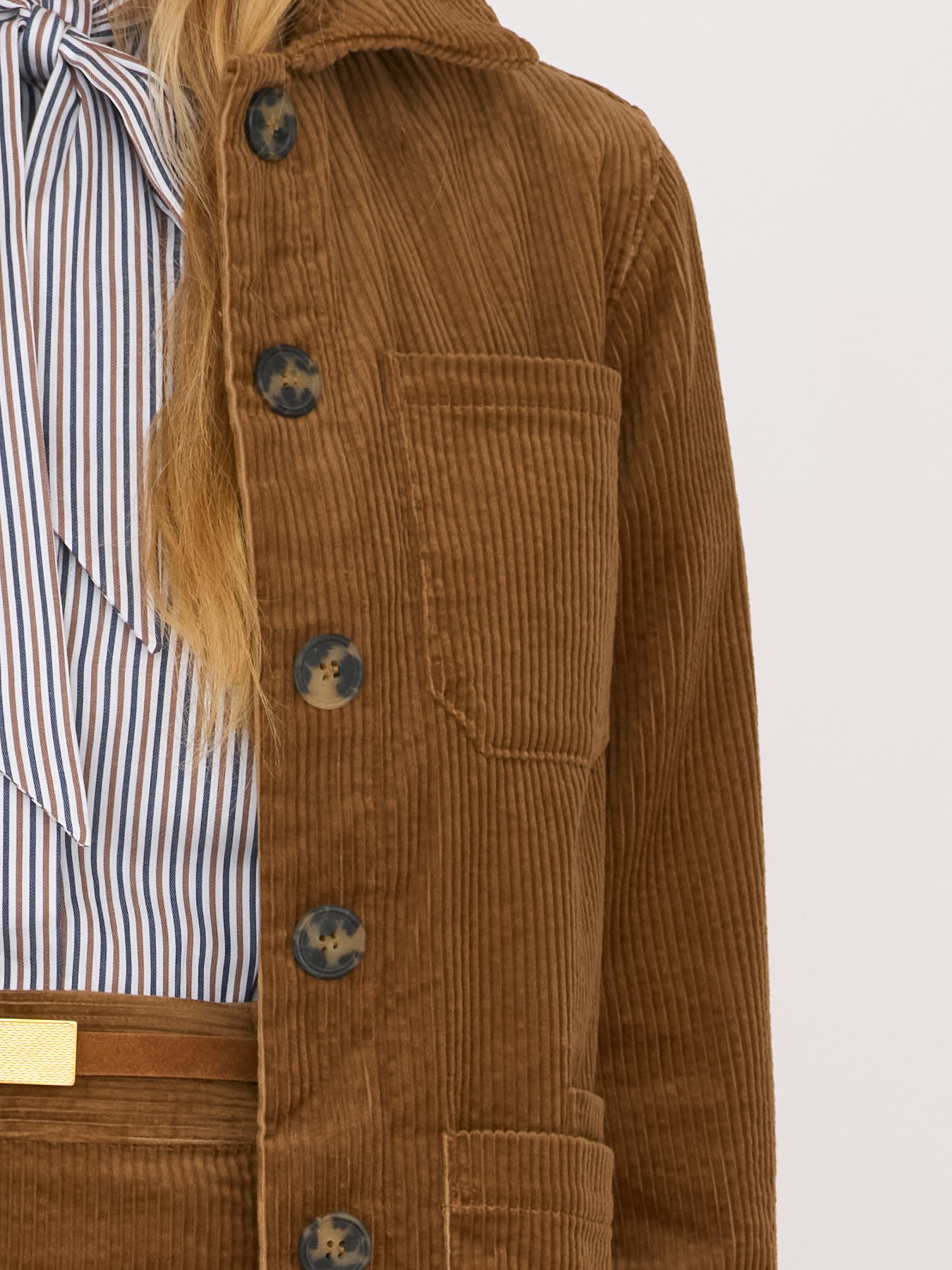 Brea Jacket— Japanese Wide-Wale Corduroy Camel