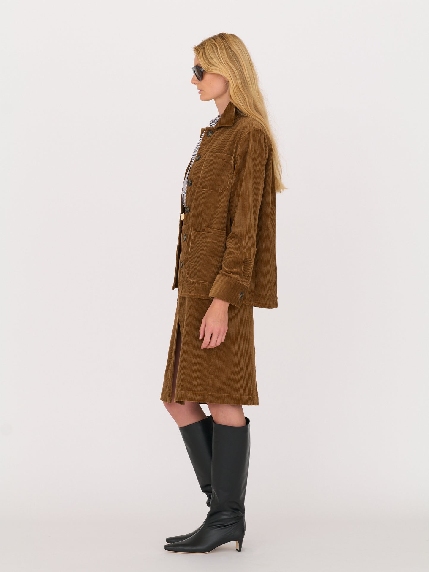 Brea Jacket— Japanese Wide-Wale Corduroy Camel