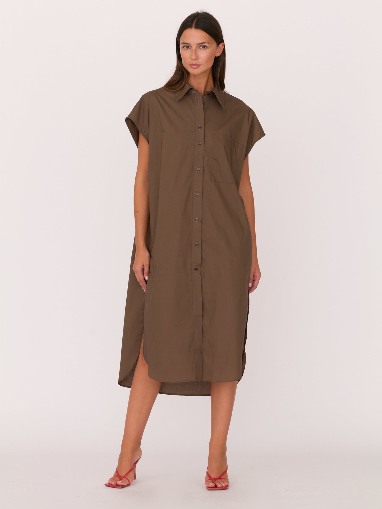 Alba Dress - Chocolate Brown