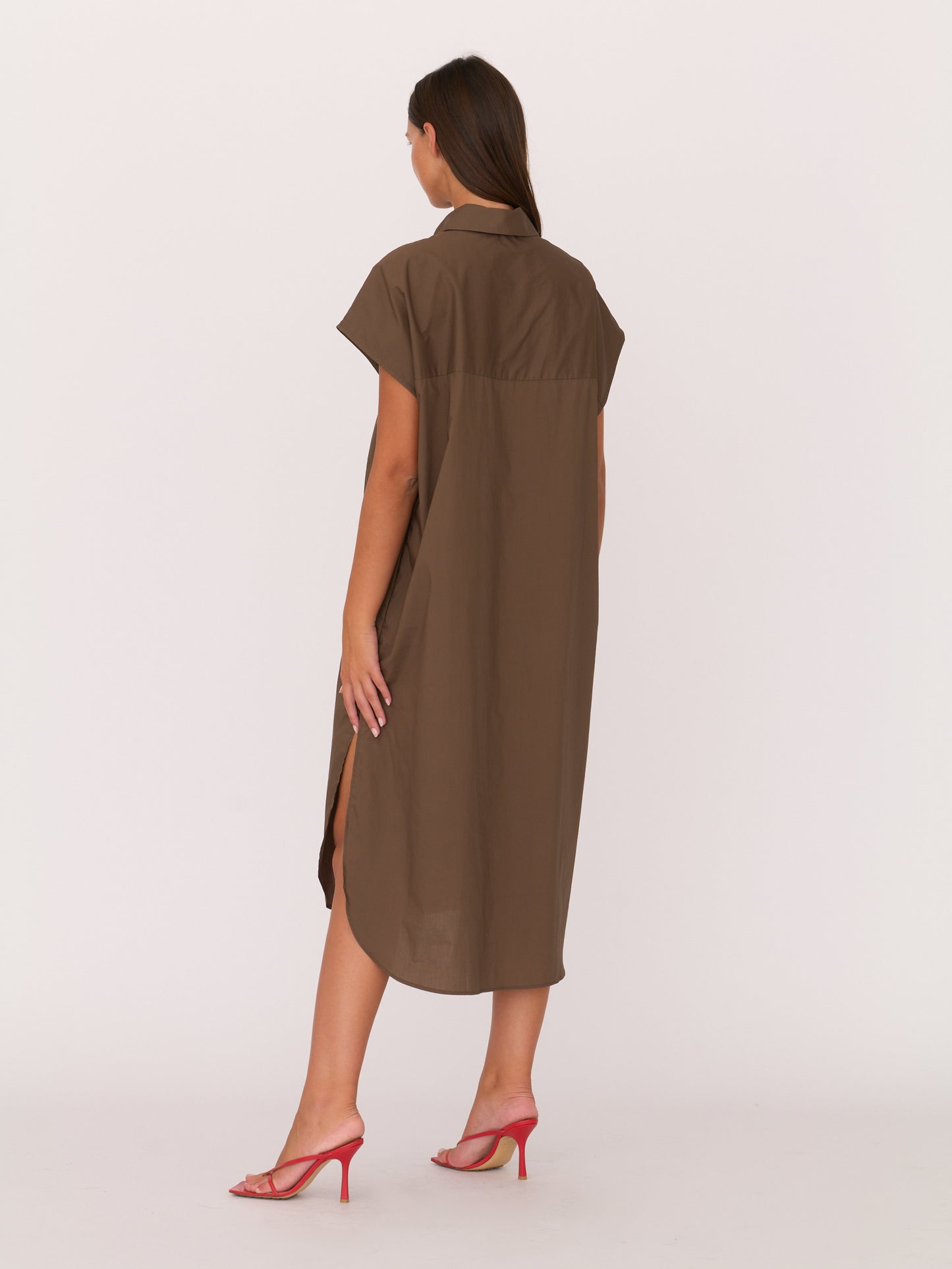 Alba Dress - Chocolate Brown