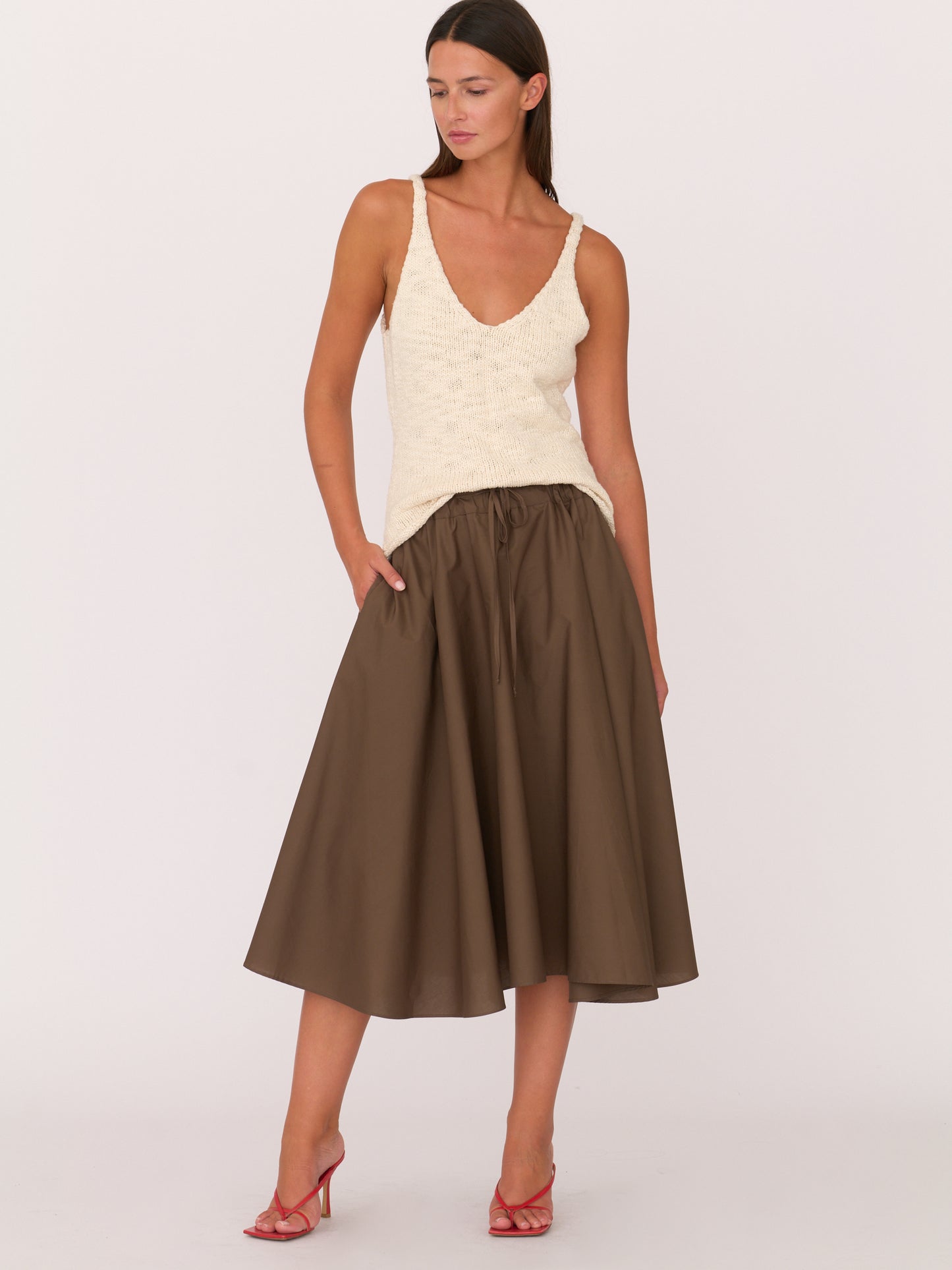 Angie Skirt - Chocolate Brown