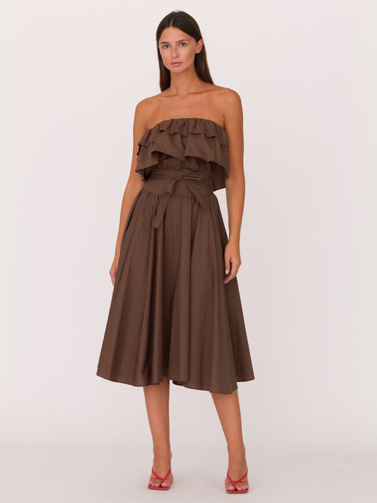 Brie Dress - Chocolate Brown