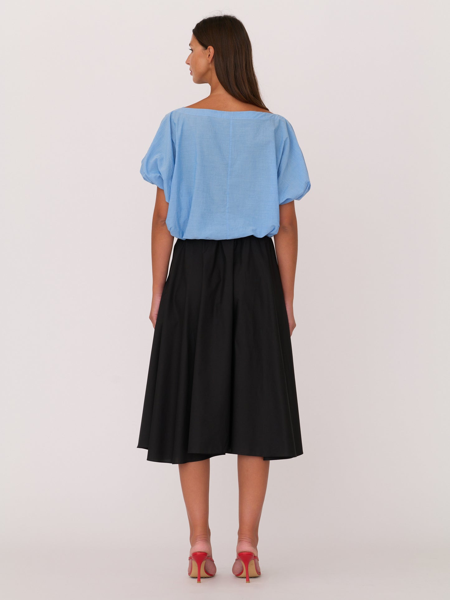 Olympia Boat Neck Shirt - Blue