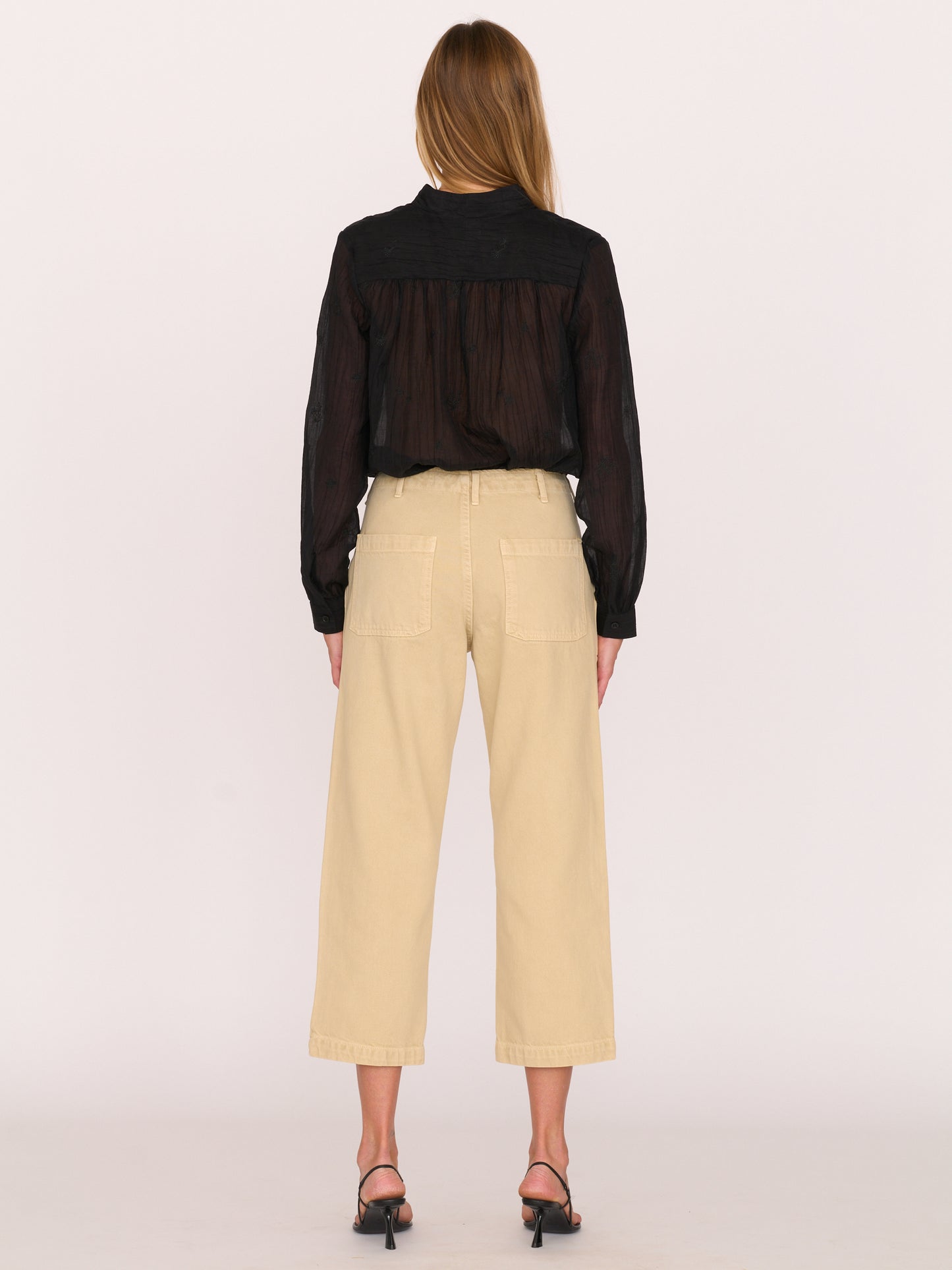 Alex Mid-rise Utility Cotton Jean - Sand