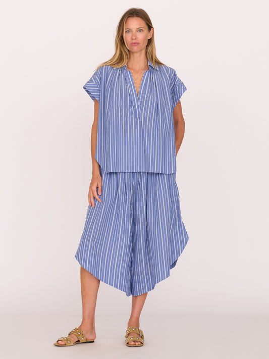 Trinity Henley — Blue Stripe