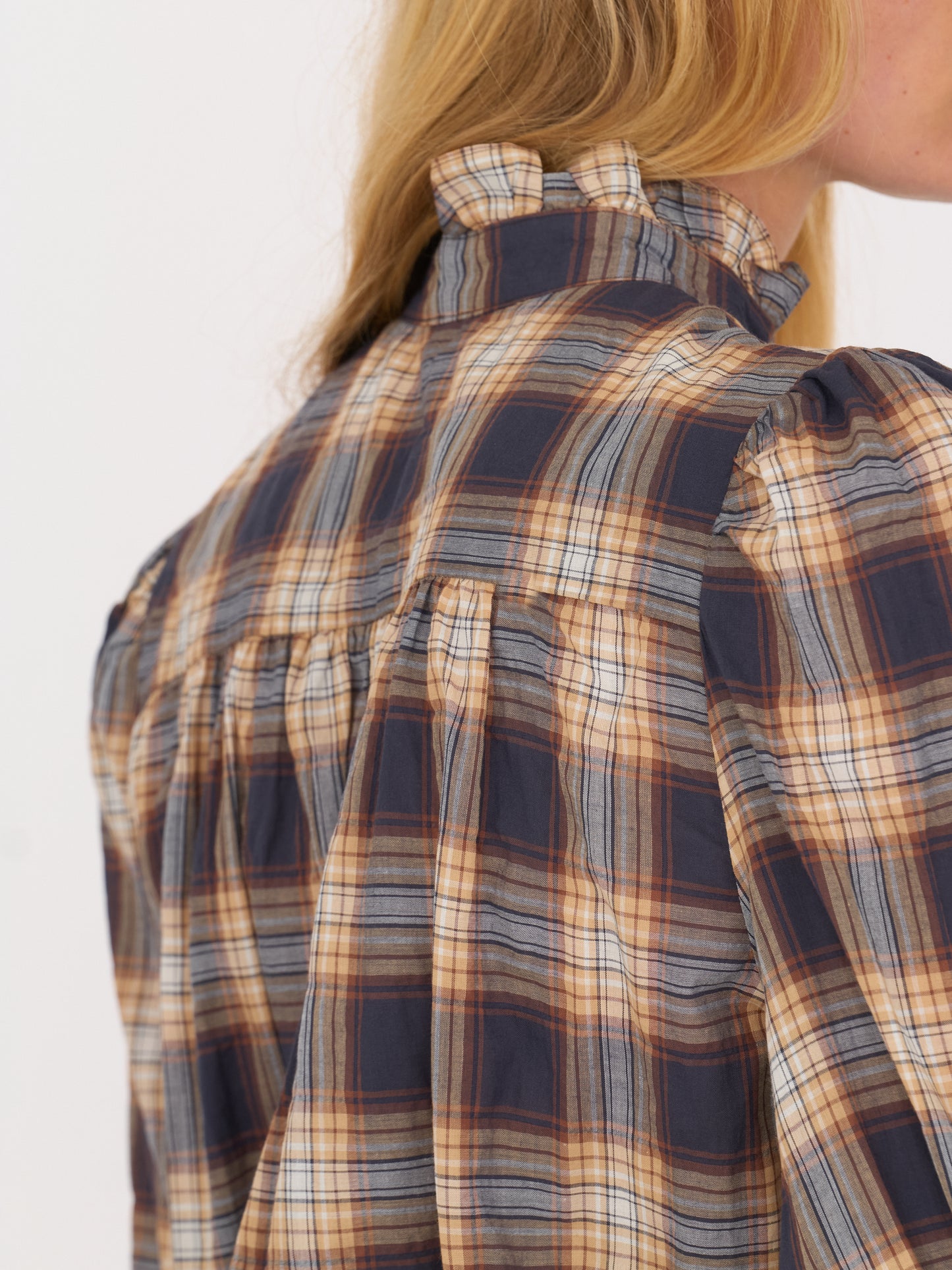 René Shirt — Camel Plaid