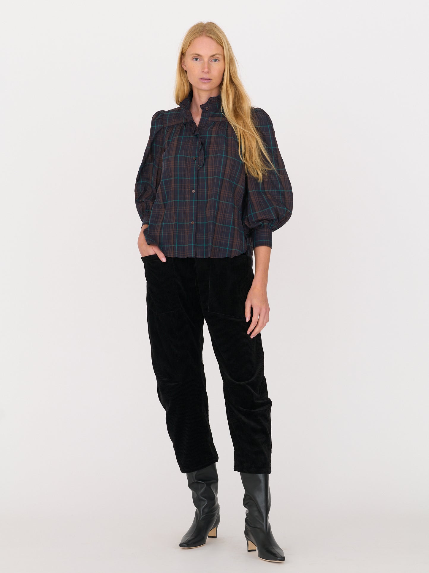 René Shirt — Chocolate Plaid