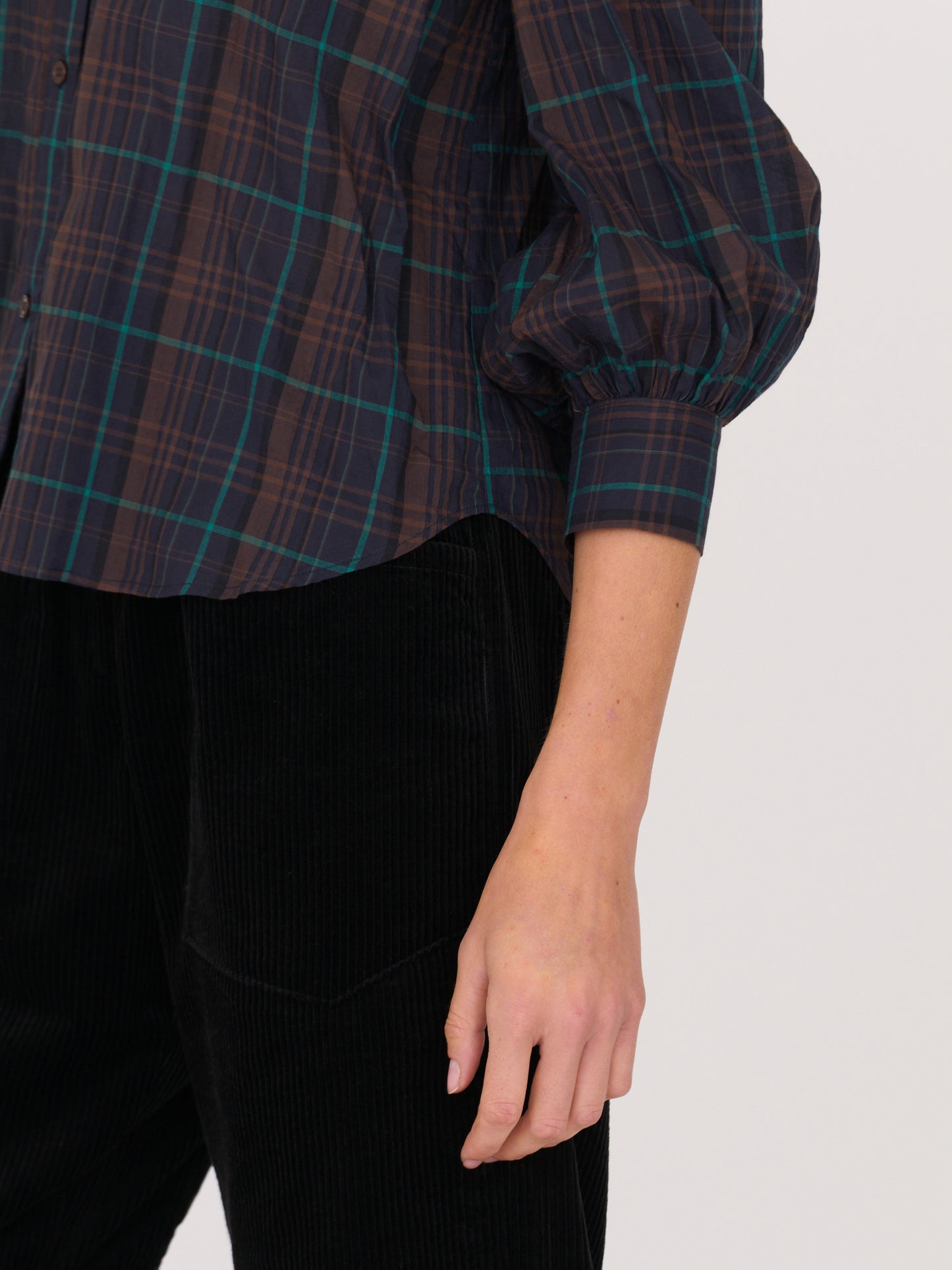 René Shirt — Chocolate Plaid