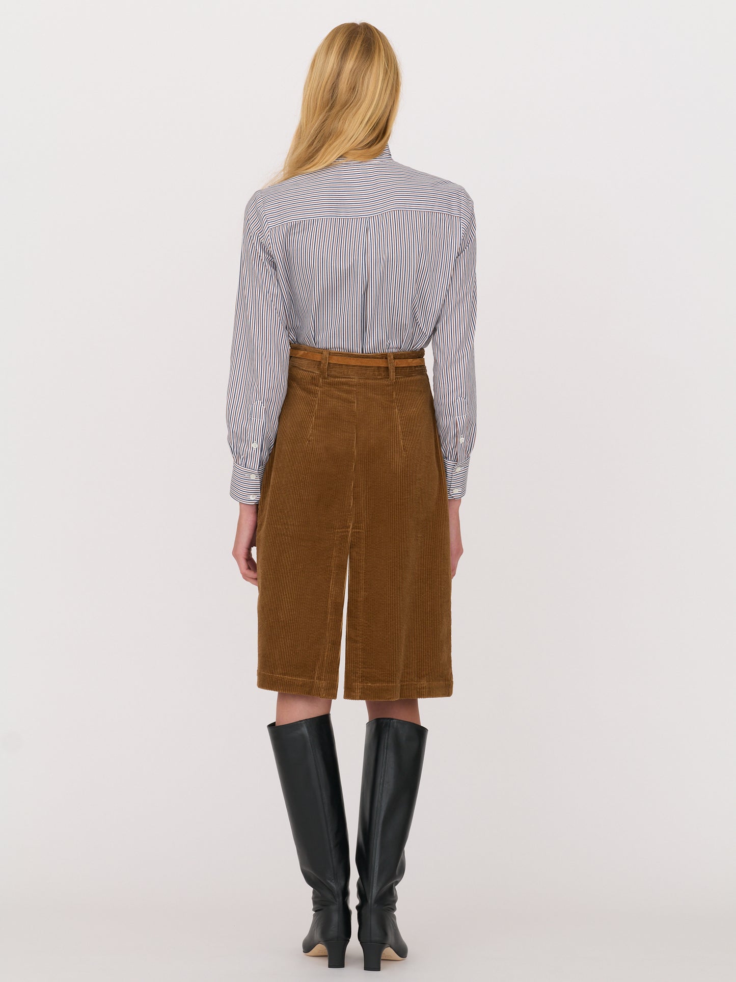 Bristol Shirt - Blue/Brown Stripe