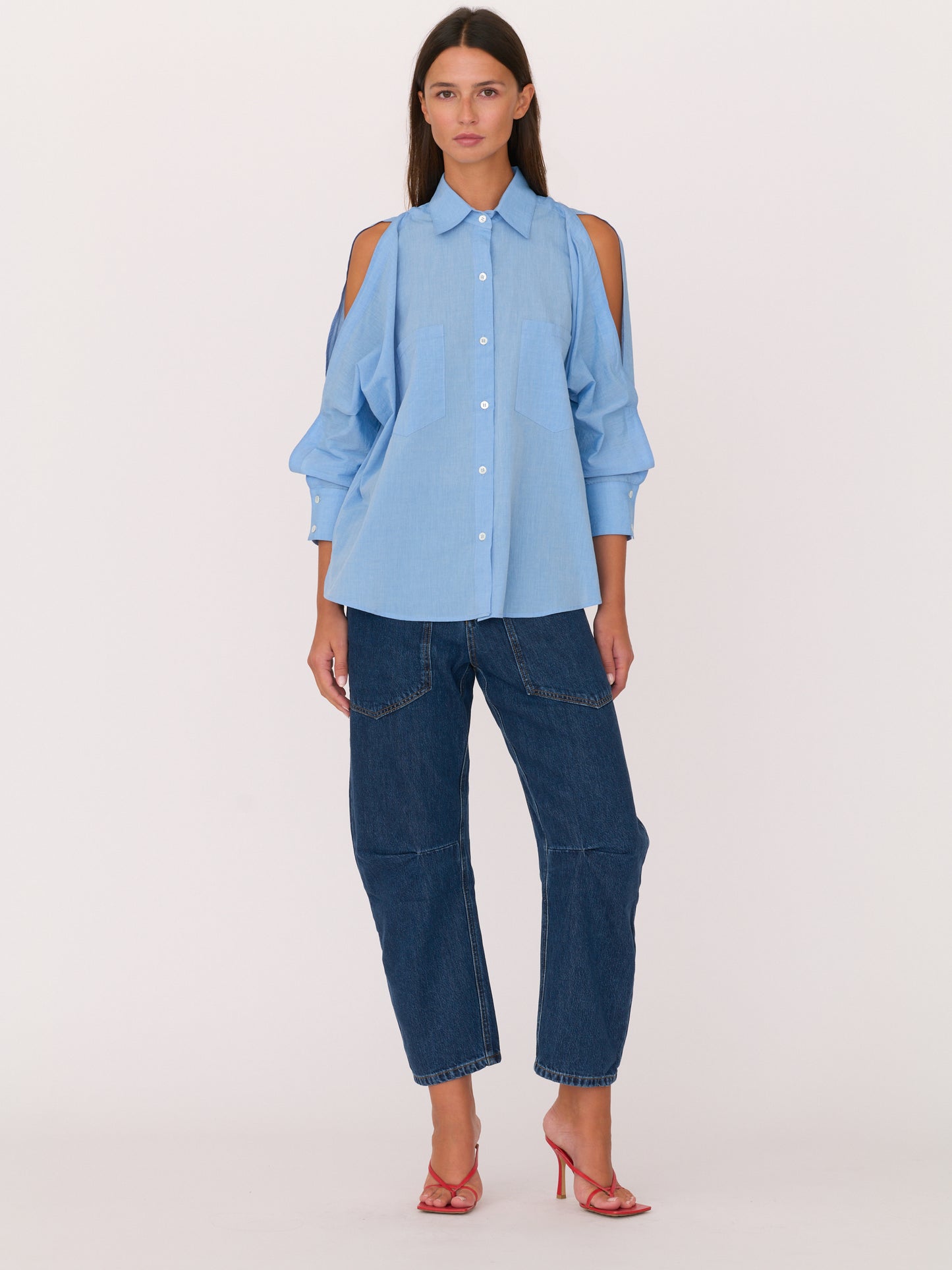 Shay Button up Shirt - Blue