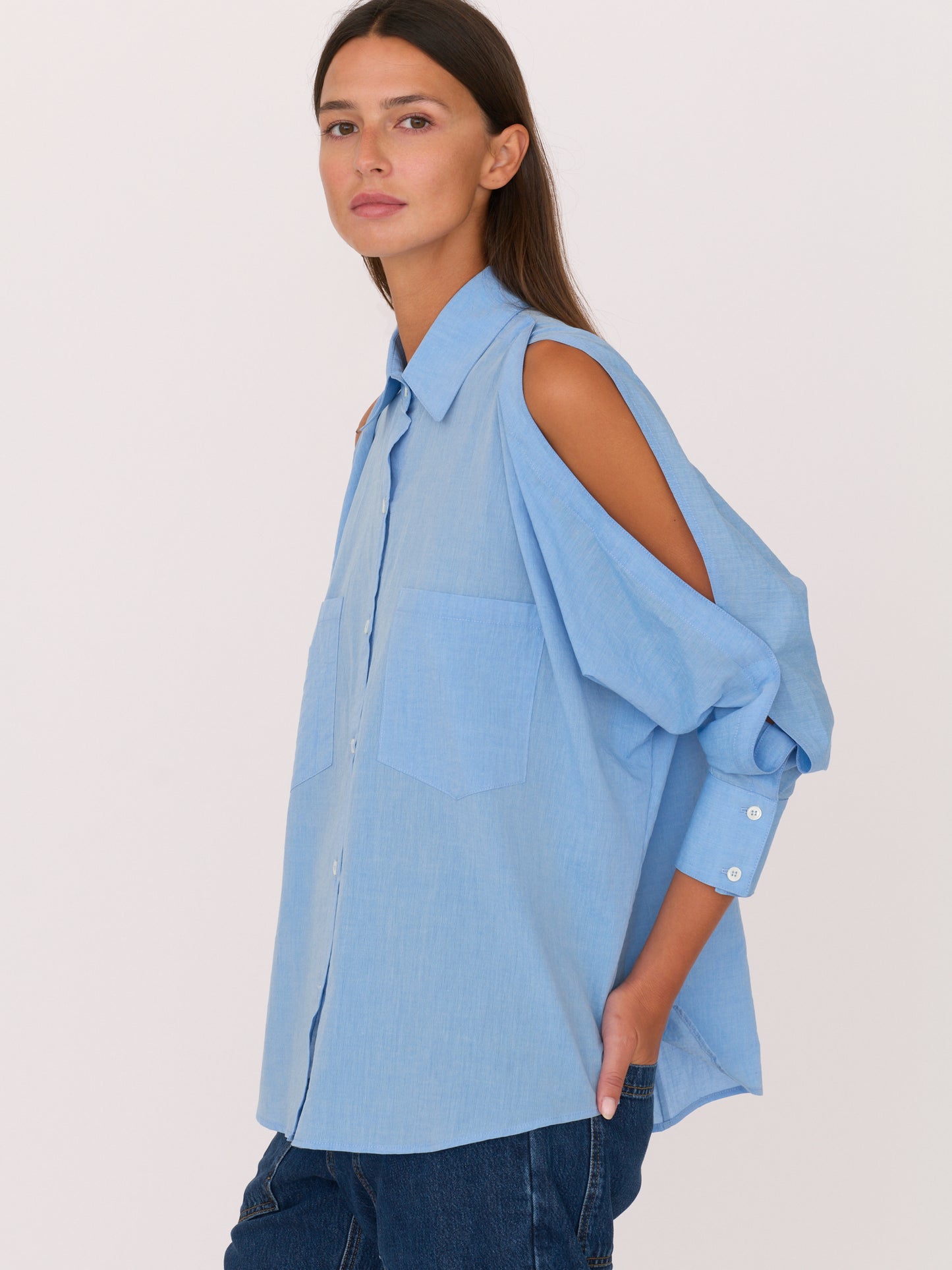 Shay Button up Shirt - Blue
