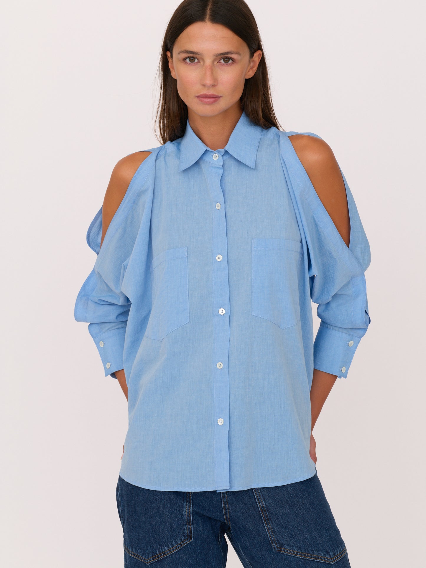 Shay Button up Shirt - Blue