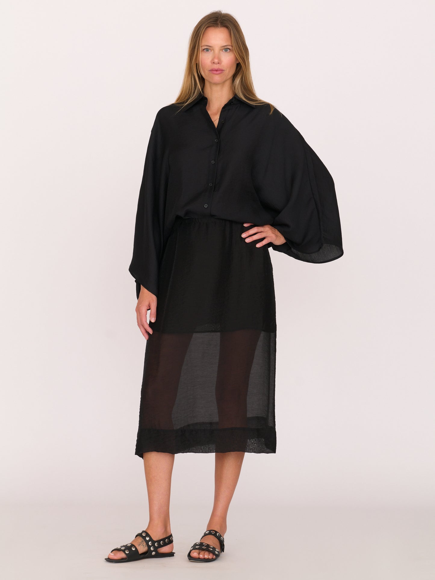 Lois Shirt - Black Tencel