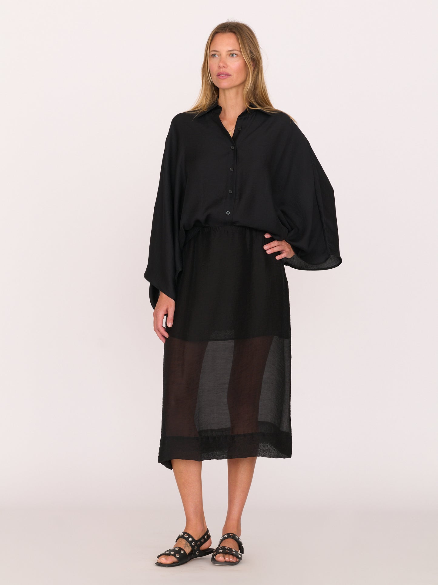 Lois Shirt - Black Tencel