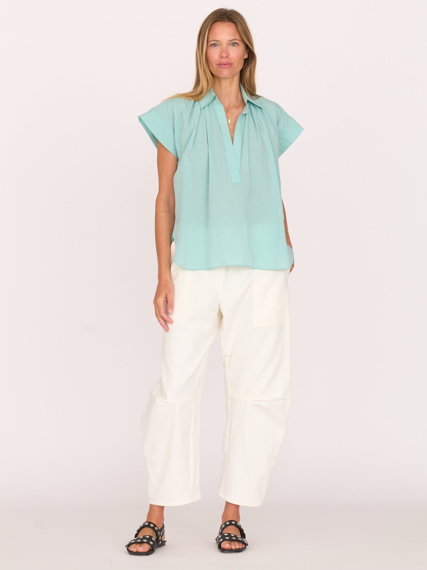 Trinity Henley — Turquoise