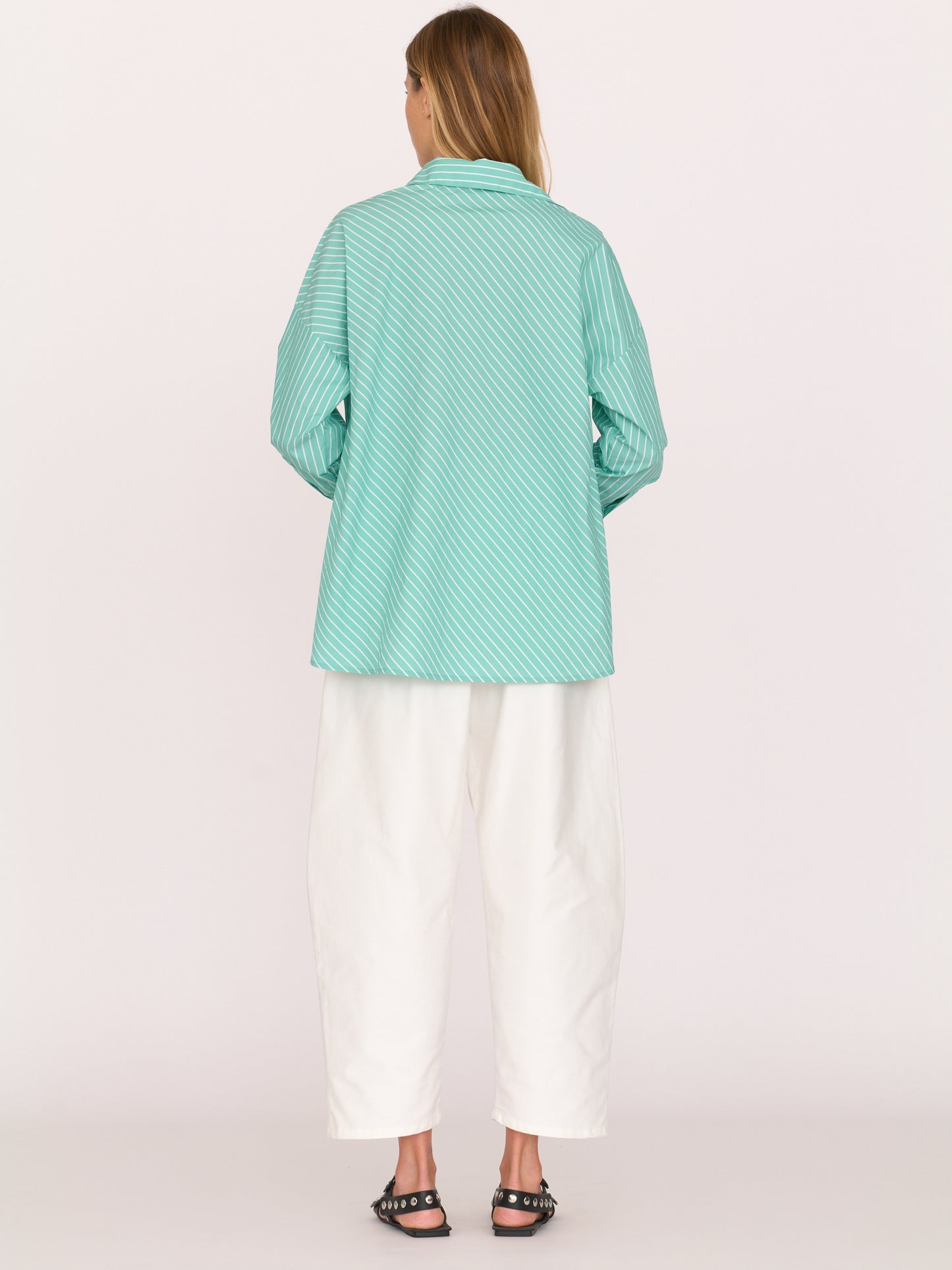 Brady Shirt - Turquoise Stripe
