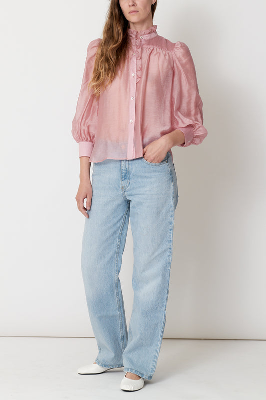 Rene Shirt - Pink Sheer Tencel