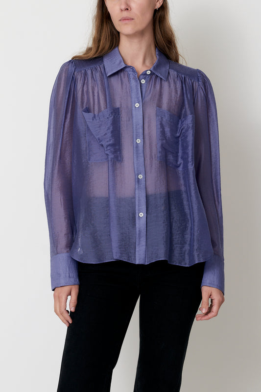 Levi Shirt - Blue Sheer Tencel