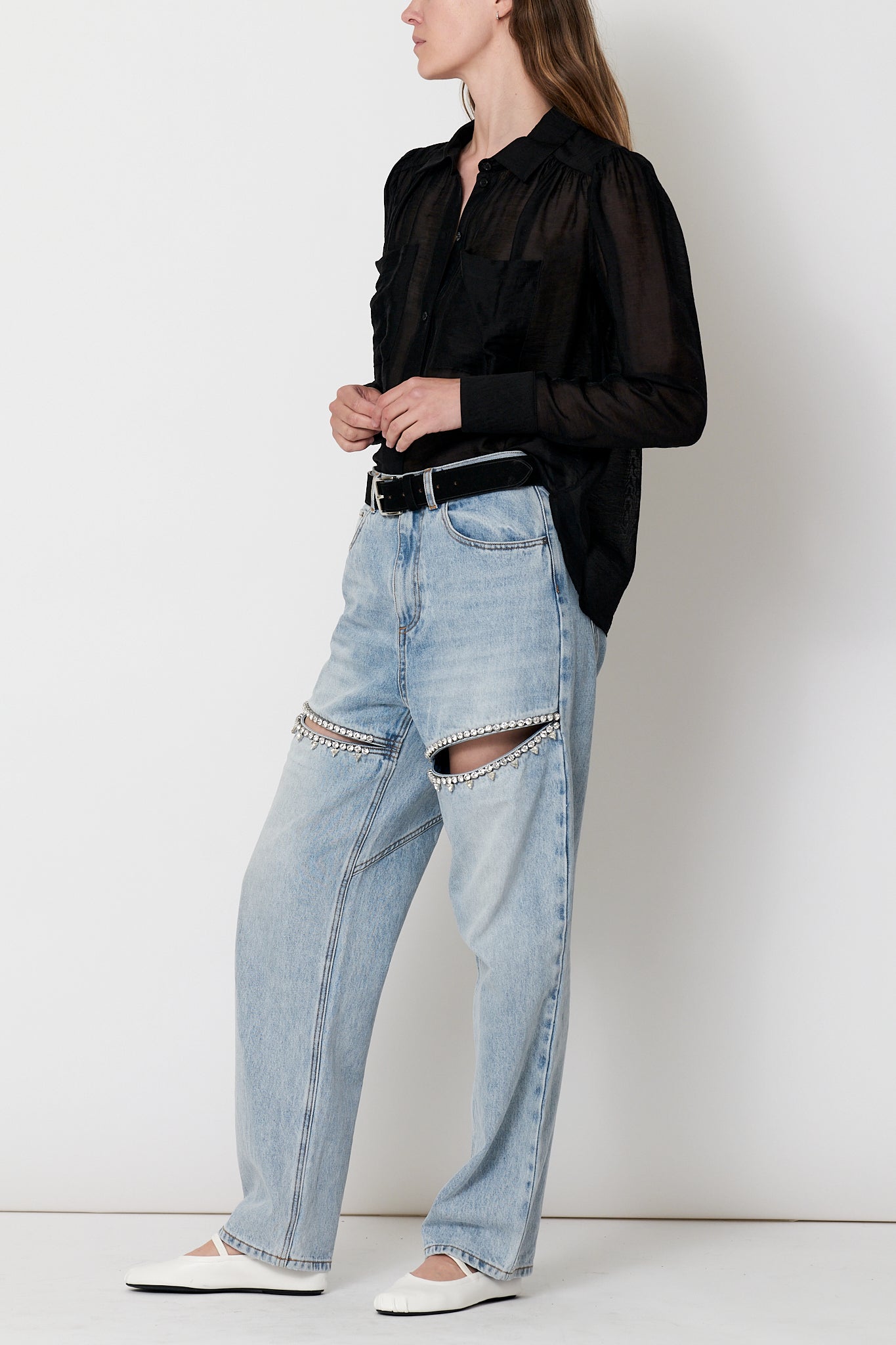 Levi Shirt - Black Sheer Tencel