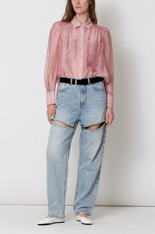 Levi Shirt - Pink Sheer Tencel