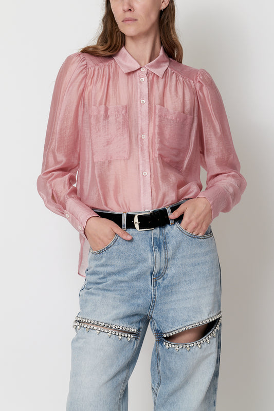 Levi Shirt - Pink Sheer Tencel