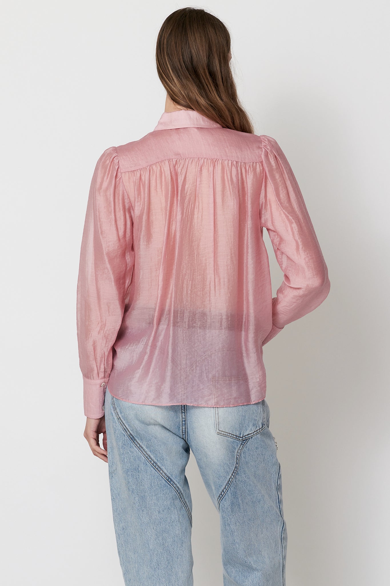 Levi Shirt - Pink Sheer Tencel