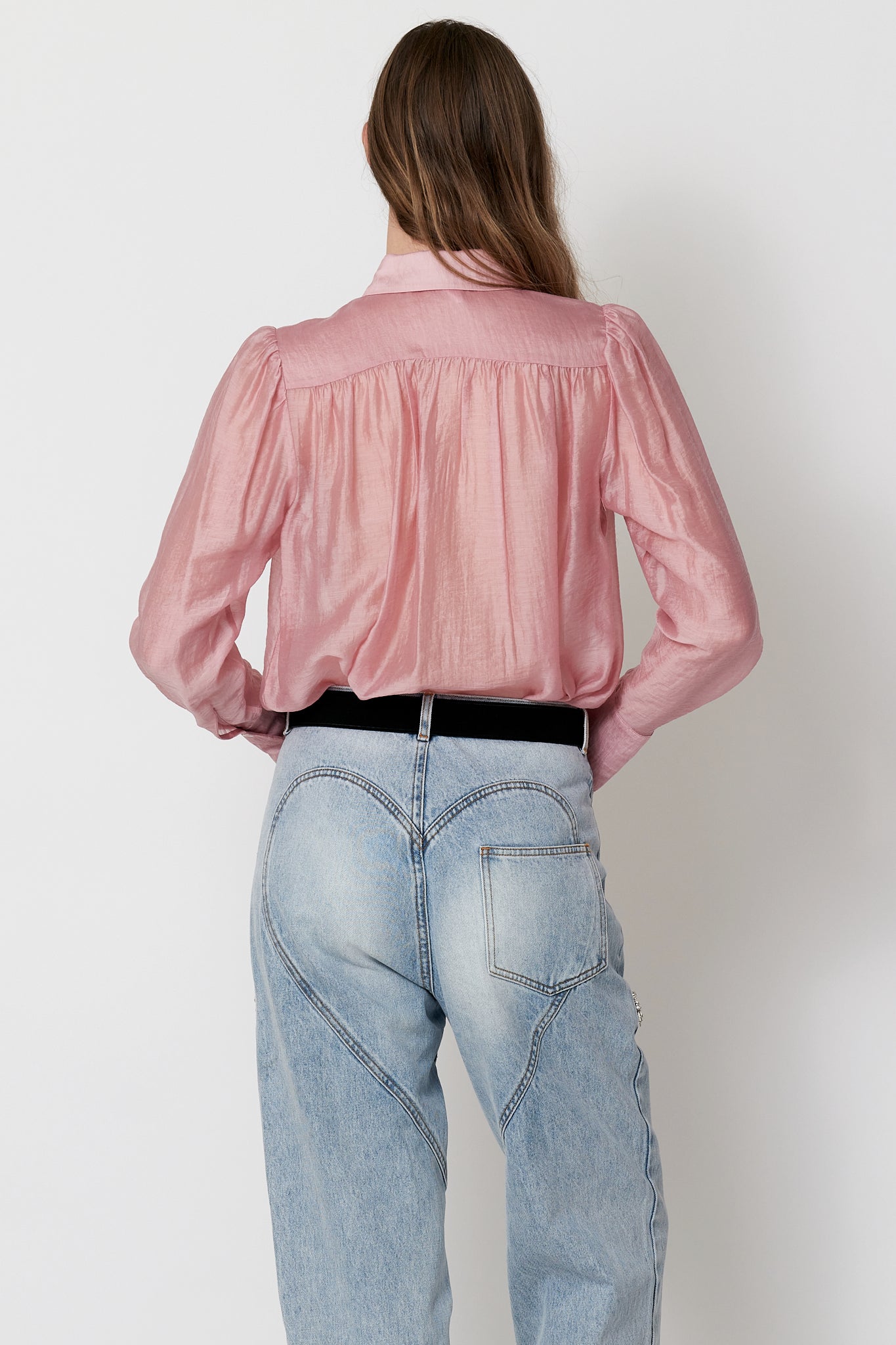 Levi Shirt - Pink Sheer Tencel