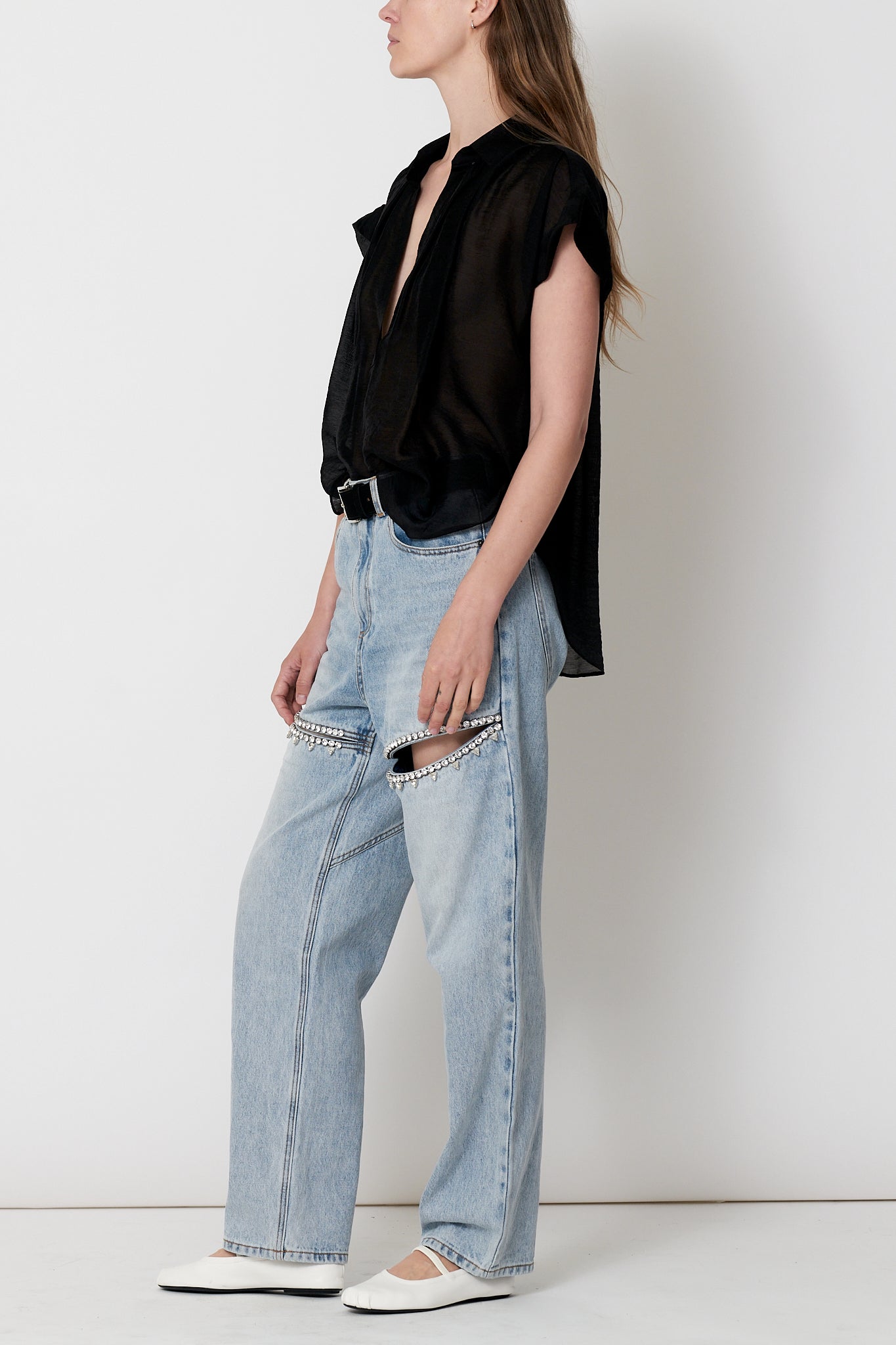 Trinity Shirt - Black Sheer Tencel