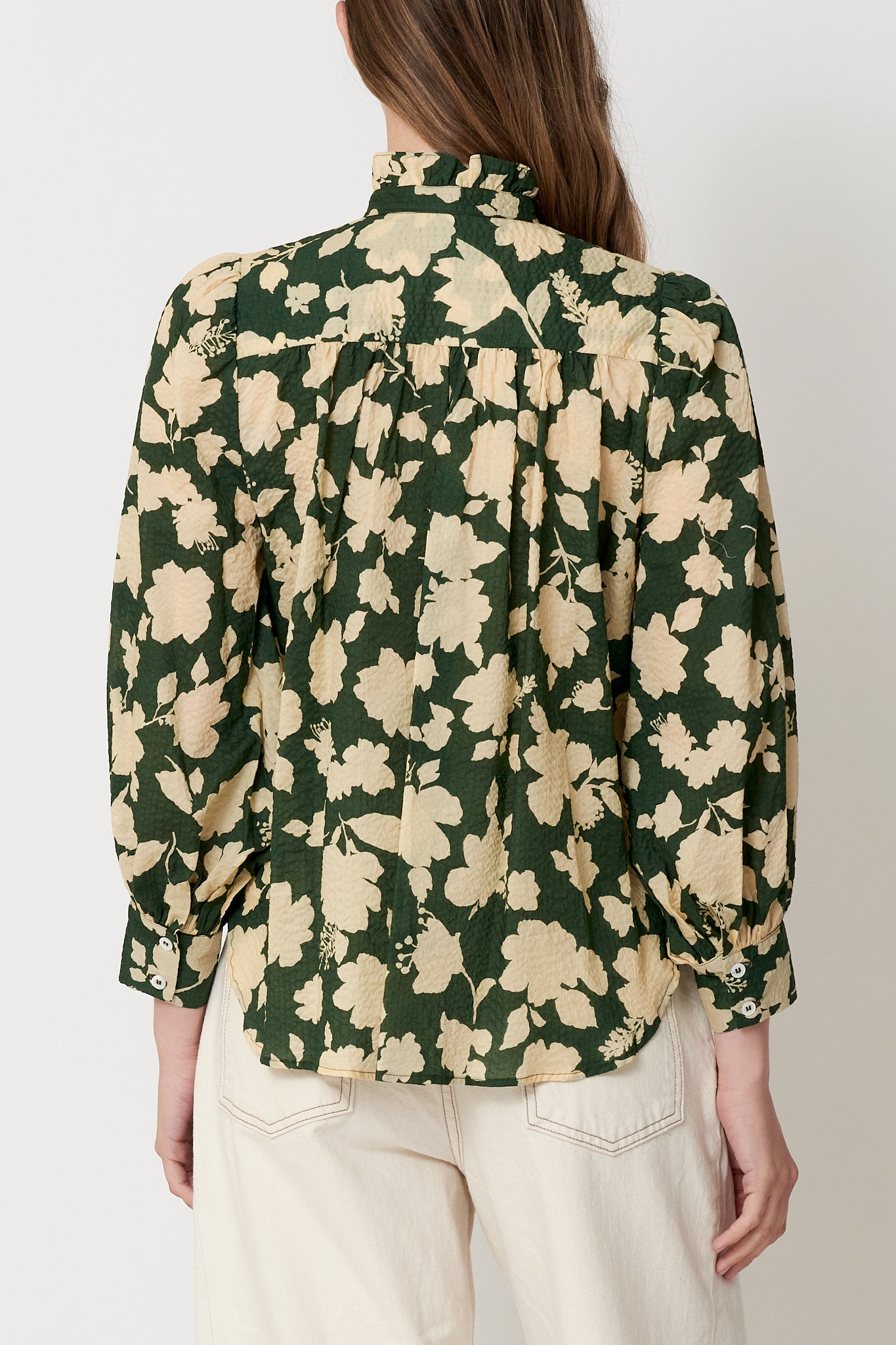 Rene Shirt - Green Vintage Floral