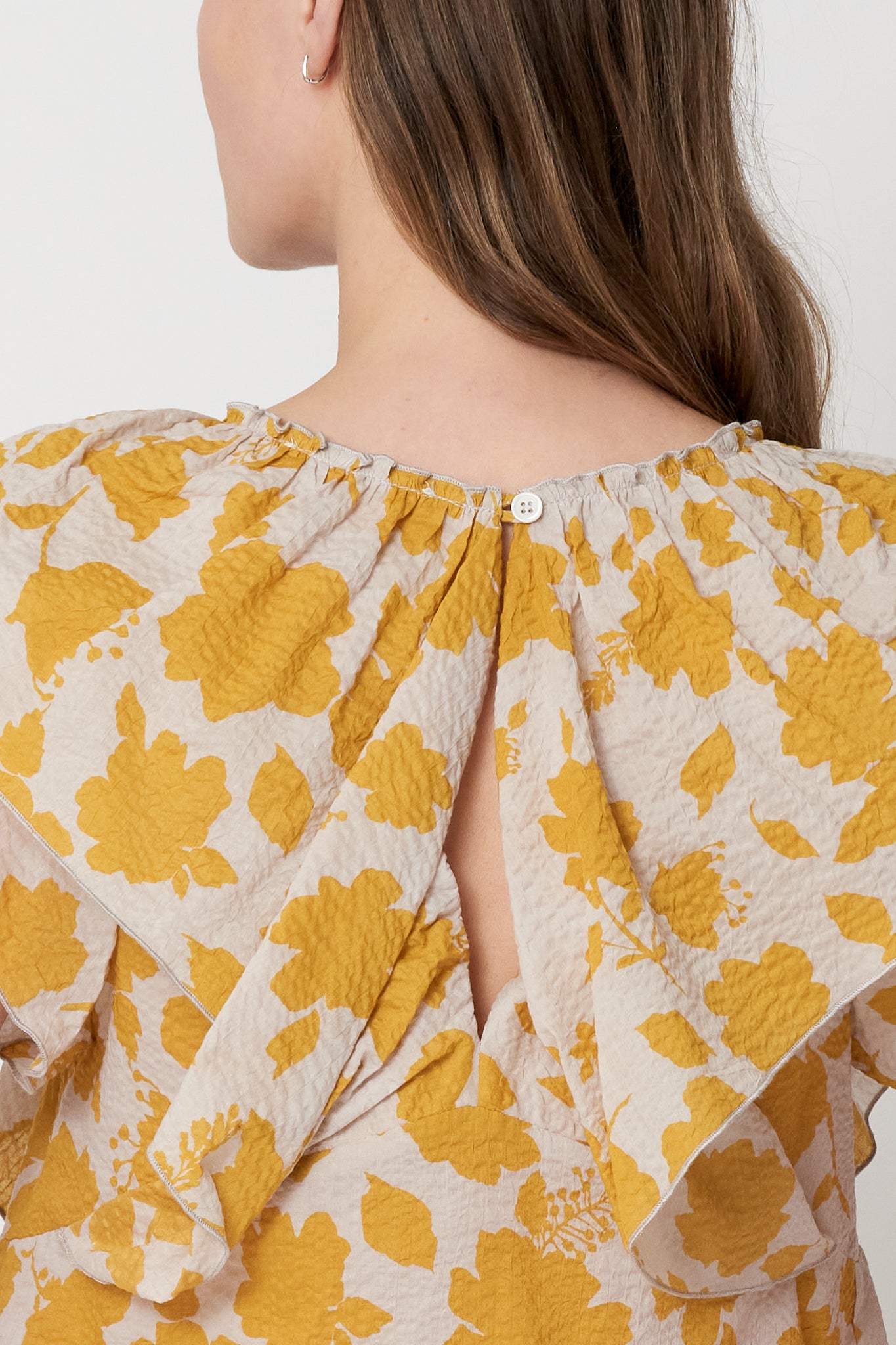 Ruby Shirt - Yellow Vintage Floral
