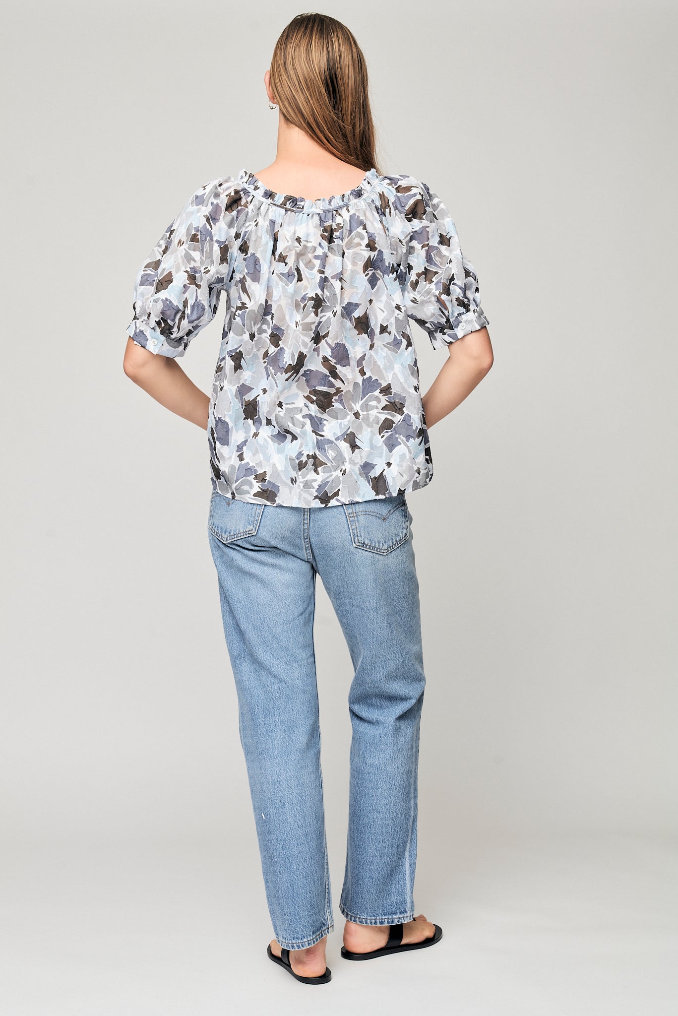 Pixie Shirt - Jacquard blue