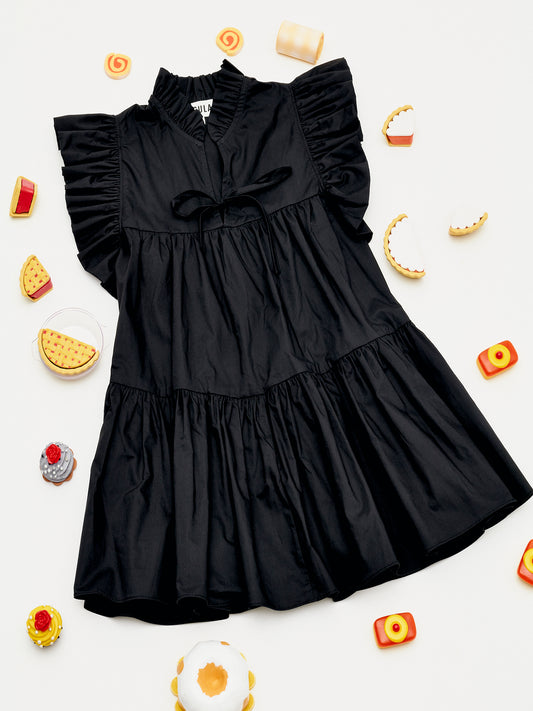 Mila - Little girls dress - Black