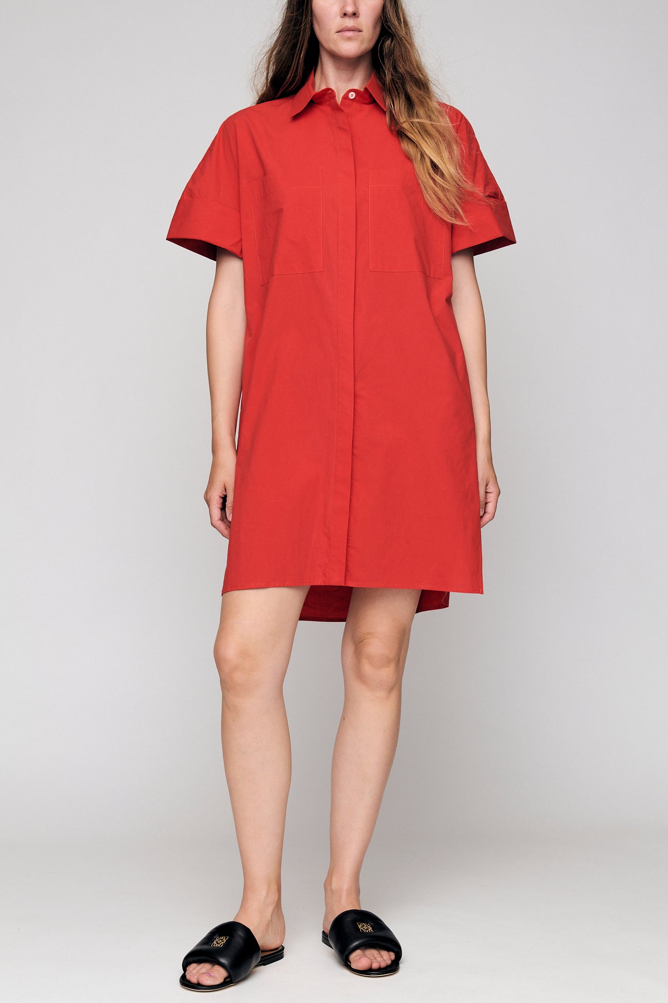 Jax shirt dress - Red