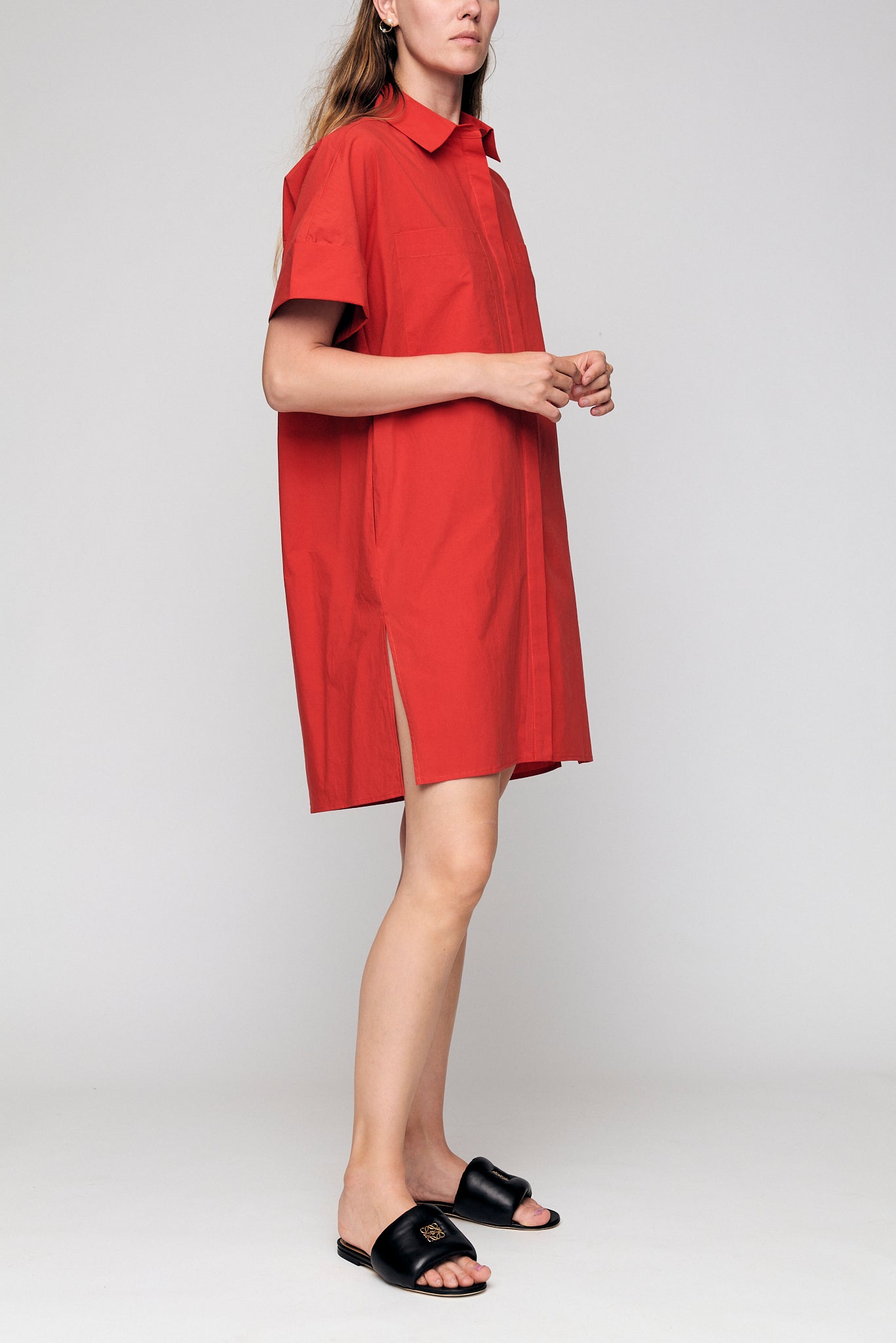 Jax shirt dress - Red