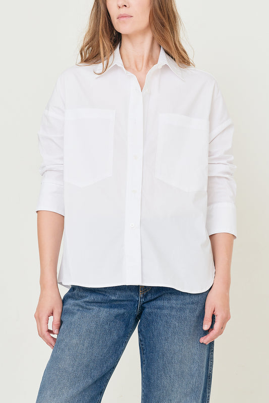 Molly - White Cotton Poplin