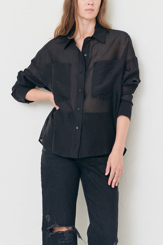 Molly - Black Japanese Sheer Tencel