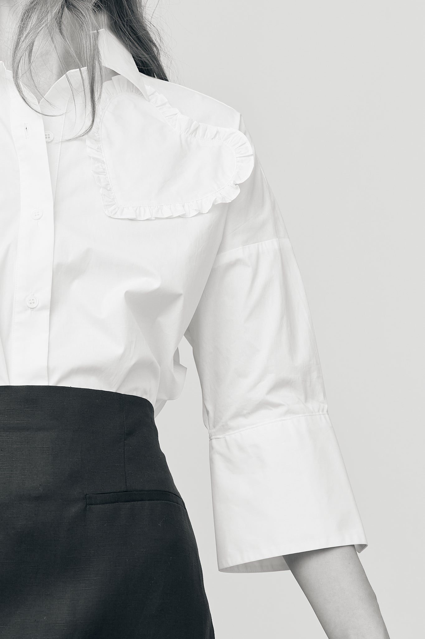 Florence Shirt – White Italian Cotton Poplin Button-Up