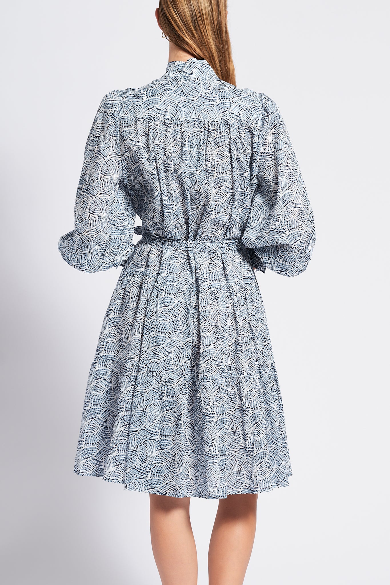 Jolie Dress - Woodgrain Blue